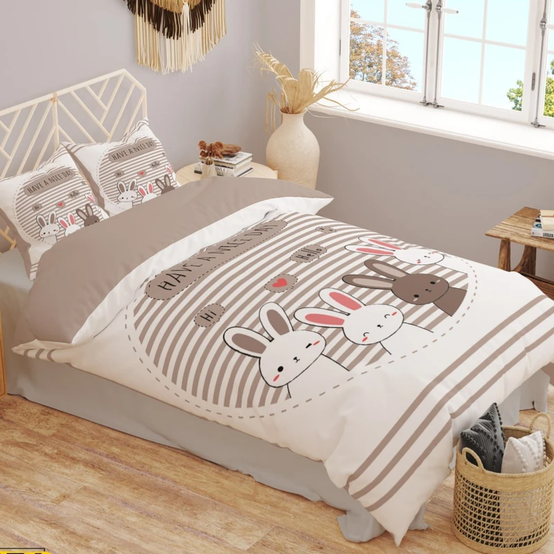 سرویس خواب تک نفره 4 تکه مدل خرگوش ۱۲۰ کد ۱۴۱۰