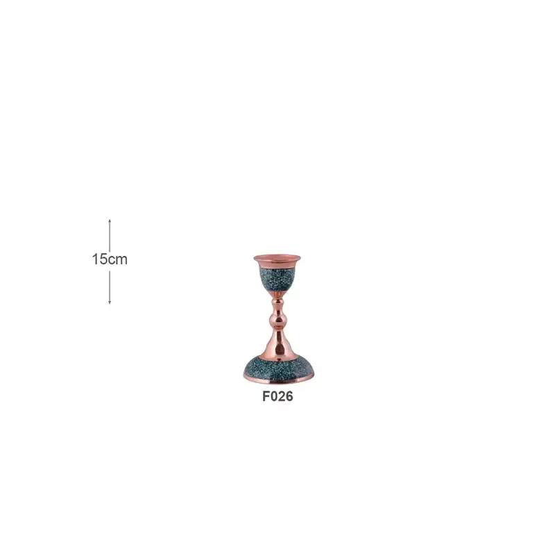 شمعدان فیروزه کوبی آقاجانی  کد F026
