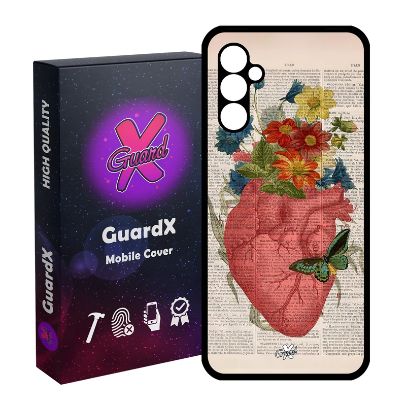 کاور گارد ایکس طرح قلب مدل Glass10505 مناسب برای گوشی موبایل سامسونگ Galaxy A24/A24 4G/M34 5G
