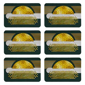 زیربشقابی طرح مدرن کد 8925 بسته 6 عددی 