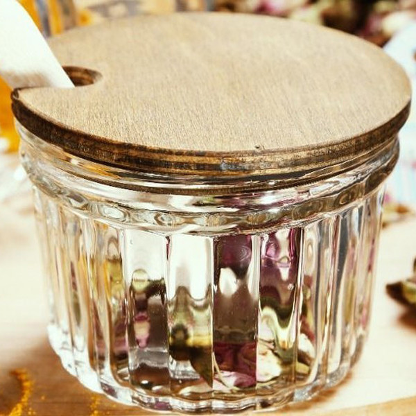 ظرف عسل طرح دیاموند کد RM24 به همراه قاشق