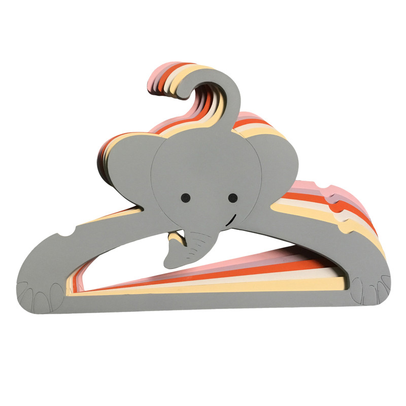 چوب لباسی نوزادی مدل فیل کد 8815 بسته 6 عددی