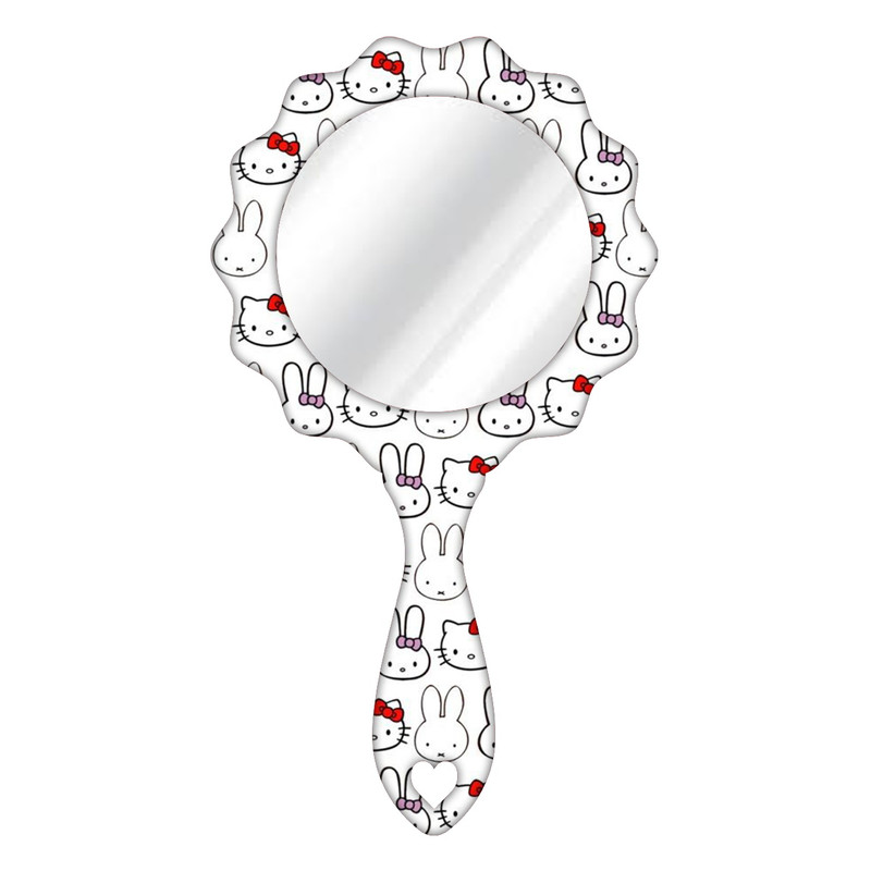 آینه آرایشی دسته‌دار مدل کیتی کد 702