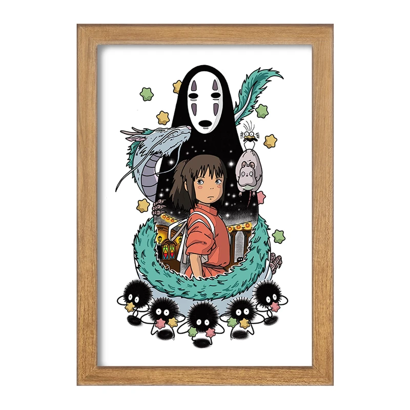 تابلو خندالو مدل انیمه شهر اشباح Spirited Away  کد 4880