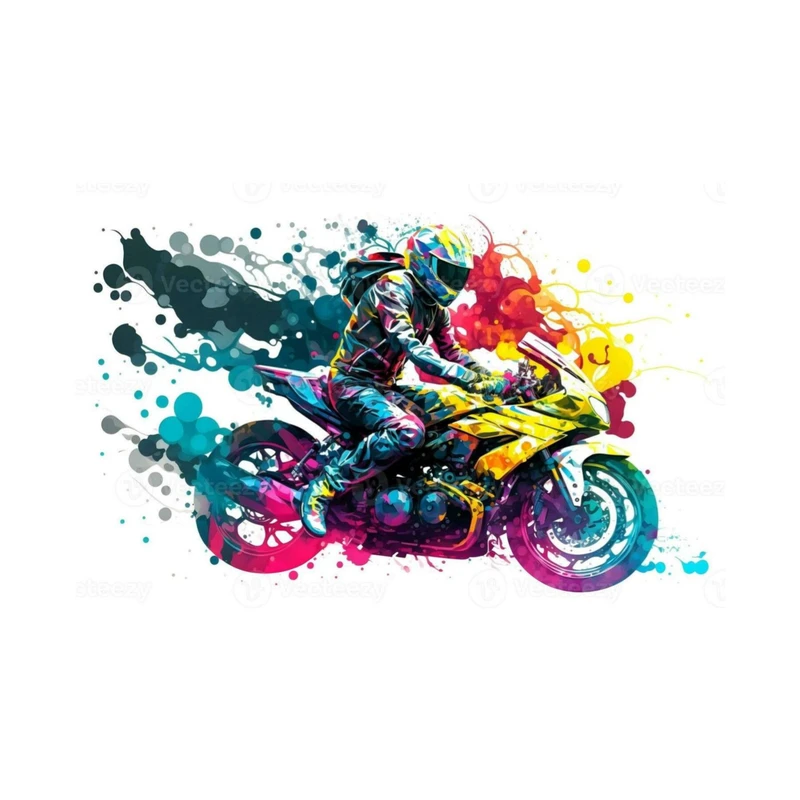 استیکر پارچه و لباس پاد آفرین مدل موتورسواری کد 120