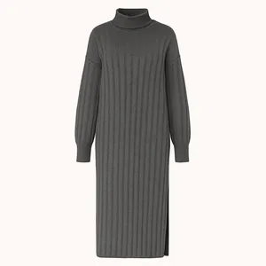 پیراهن بافتنی یقه اسکی زنانه مدل سرو