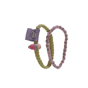 کش مو زنانه مدل  ساده و عروسکدار مجموعه 2 عددی