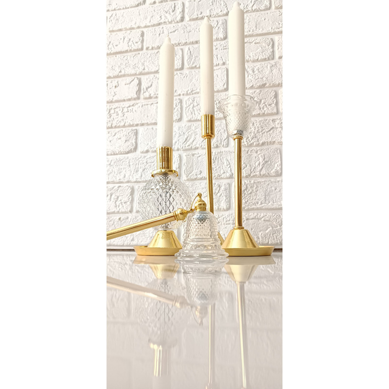 شمعدان مدل ارغوان بسته 2 عددی