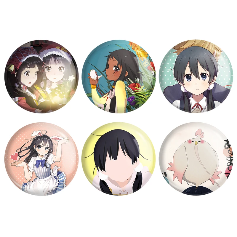 مگنت خندالو طرح انیمه فروشگاه تاماکو Tamako Market کد 1525B مجموعه 6 عددی