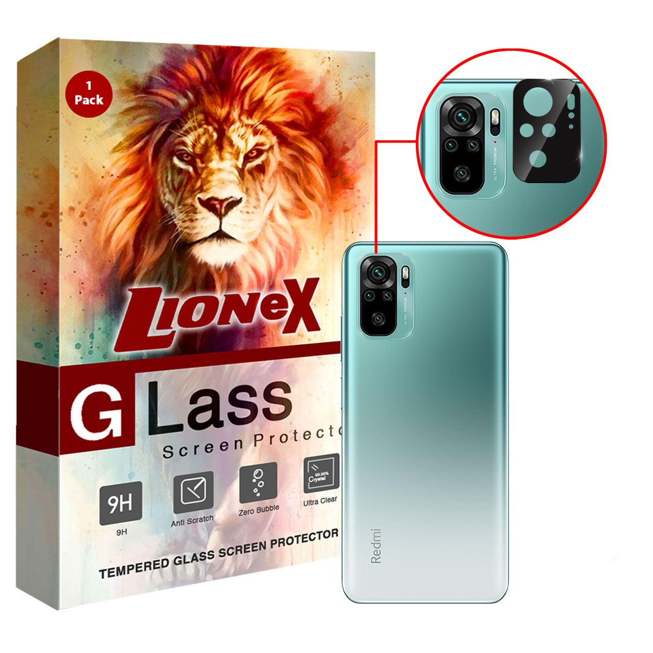 محافظ لنز دوربین لایونکس مدل LFUL مناسب برای گوشی موبایل شیائومی Redmi Note 10S