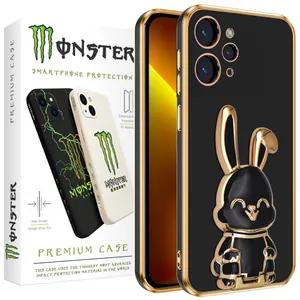 Monster cover Magic rabbit-1 model suitable for Xiaomi Redmi 12 4G mobile phone with holder base  