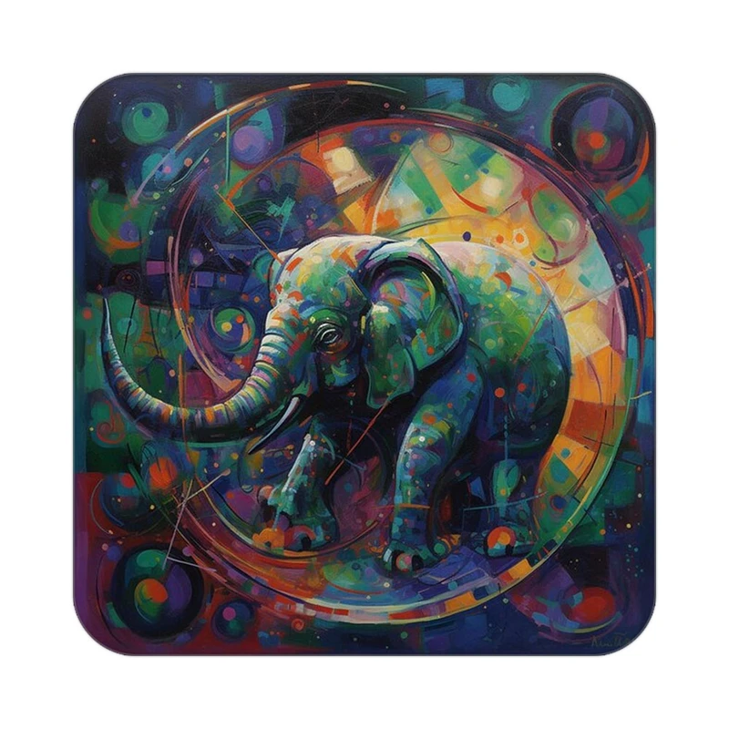 زیر لیوانی کاکتی طرح حیوانات رنگی مدل mp26566