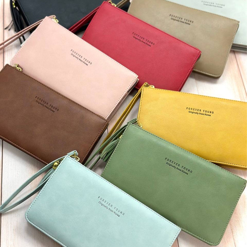 کیف پول زنانه مدل بند دار لوکس کد KZD18-50