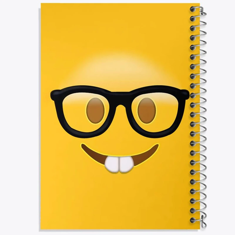 دفتر مشق 100 برگ خندالو طرح ایموجی Emoji کد 1290