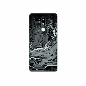 MAHOOT Black-Printed-Circuit-Board Cover Sticker for LG G7 PLUS THINQ