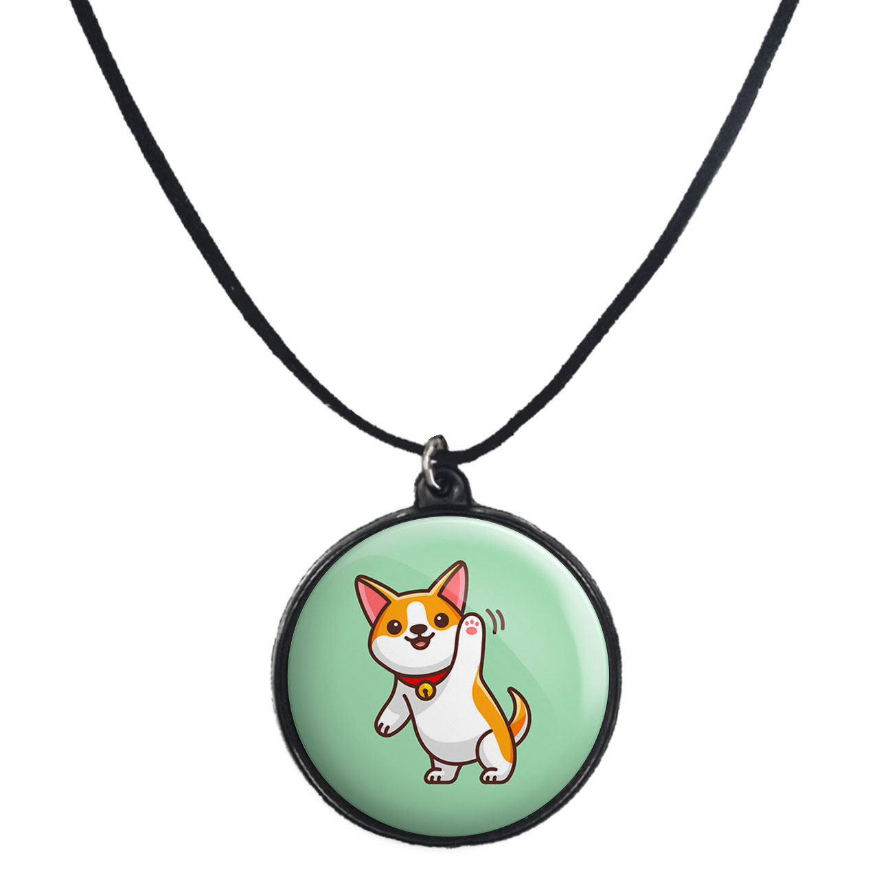 گردنبند پرمانه طرح حیوانات کیوت کد pmb.21453 مدل دو طرفه