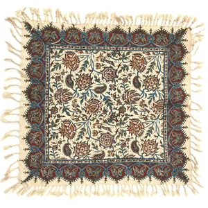 رومیزی قلمکار طرح گل ومرغ مدل J42