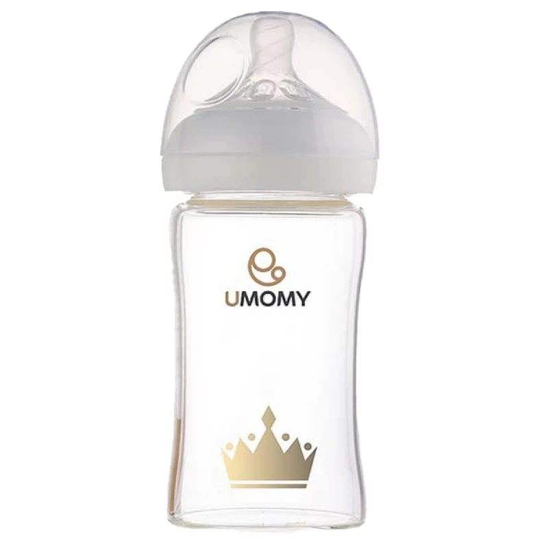 شیشه شیر یومامی مدل تاج لاکچری حجم 210 میلی لیتر