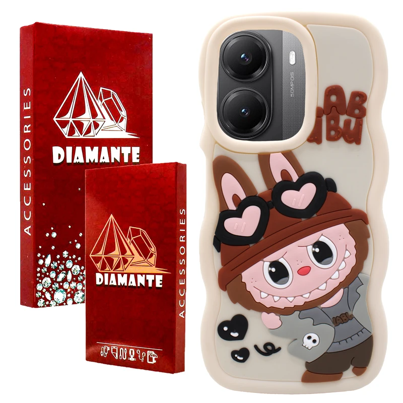 کاور دیامانته مدل Cream Rd مناسب برای گوشی موبایل شیائومی Poco X6 Pro 