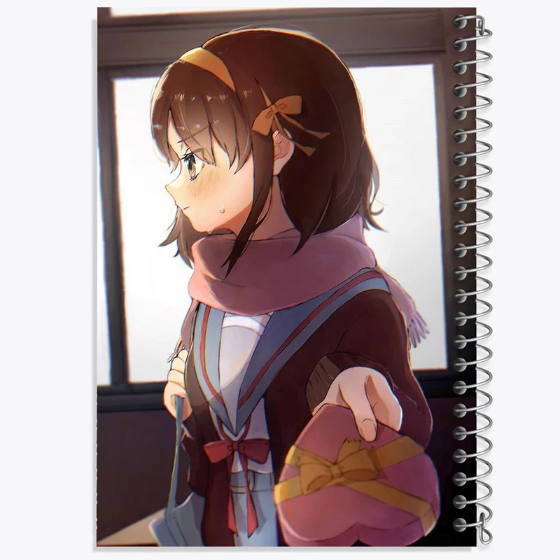 دفتر شطرنجی 50 برگ خندالو طرح هاروهی انیمه ناپدید شدن هارومی سوزومیا The Disappearance of Haruhi Suzumiya کد 23148