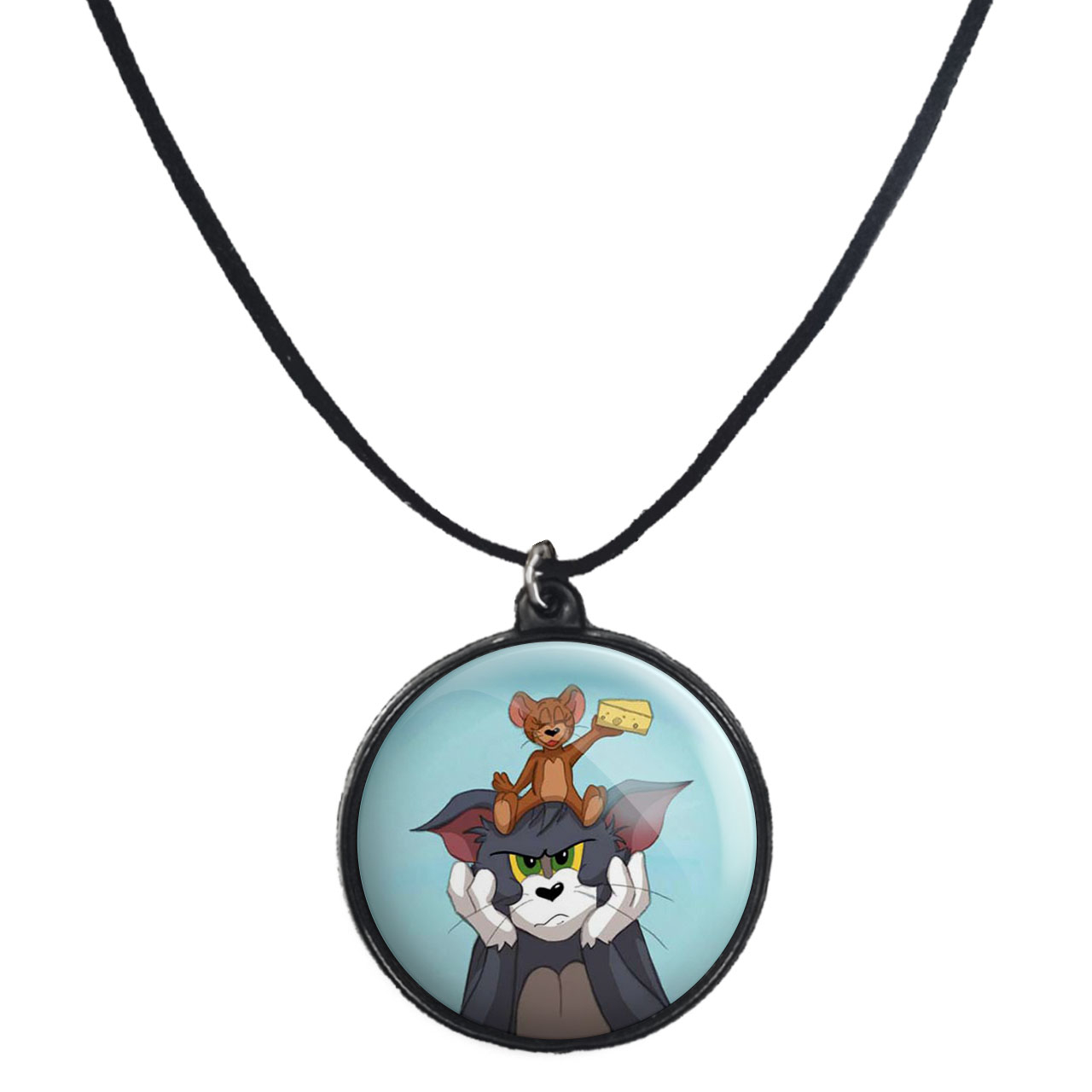 گردنبند پرمانه طرح تام و جری کد pmb.900 مدل دو طرفه