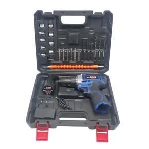 مجموعه 27 عددی دریل پیچ گوشتی شارژی صنعتی 10 میلی متری 18ولت باس مدل 18V کد 1