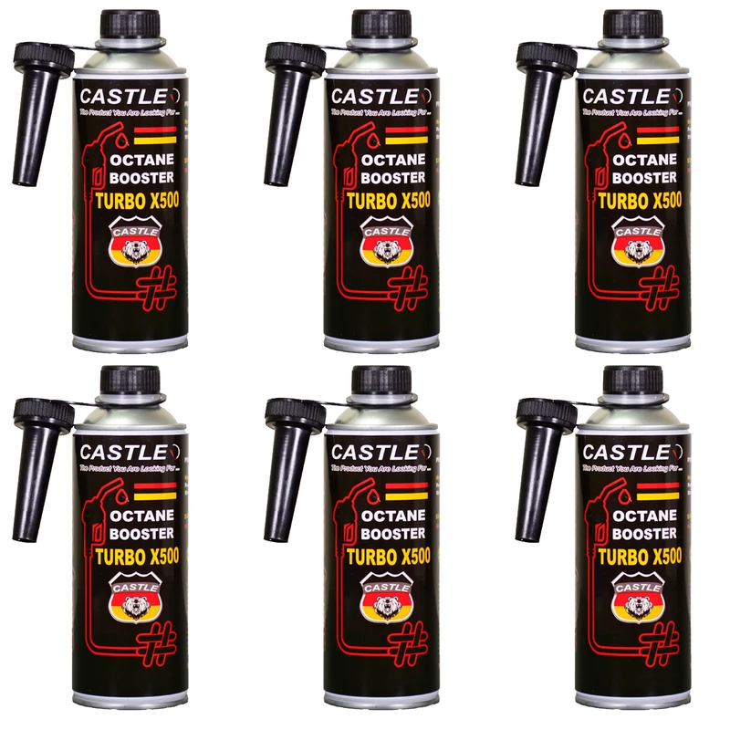 اکتان بوستر کستل مدل توربو اکس 500 حجم 400 میلی لیتر بسته 6 عددی