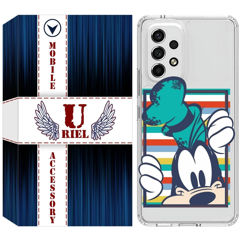 کاور یوریل مدل Clear کد 2 طرح سگ مناسب برای گوشی موبایل سامسونگ Galaxy A72