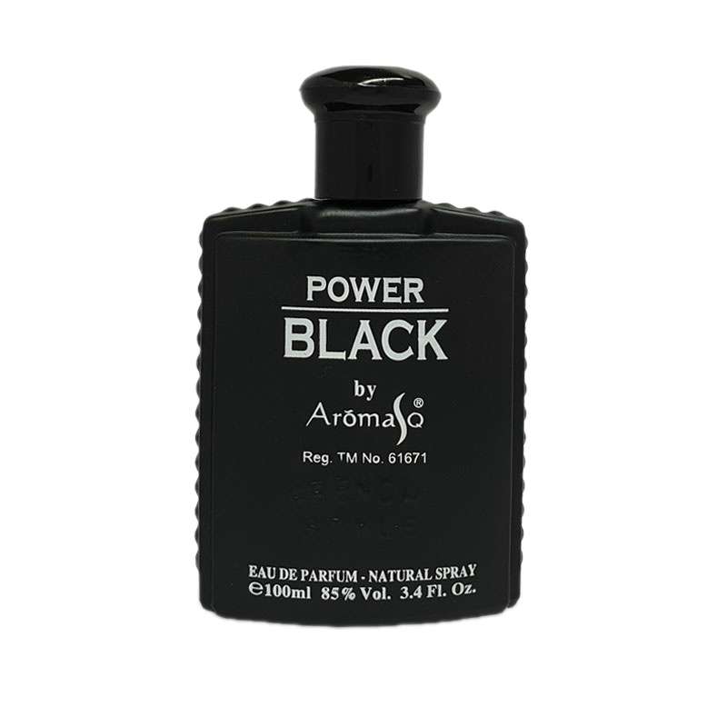 ادو پرفیوم مردانه آروما اس کیو  مدل POWER BLACK حجم 100 میلی لیتر