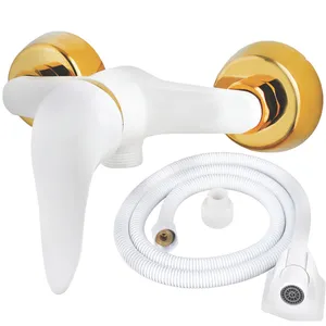 شیر سرویس بهداشتی ایلمان مدل اردکی WW.G به همراه شلنگ توالت