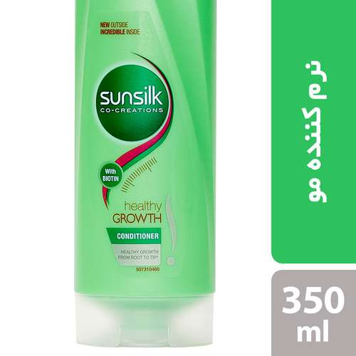 نرم کننده مو سان سیلک مدل Healthy Growth حجم 350 میلی لیتر