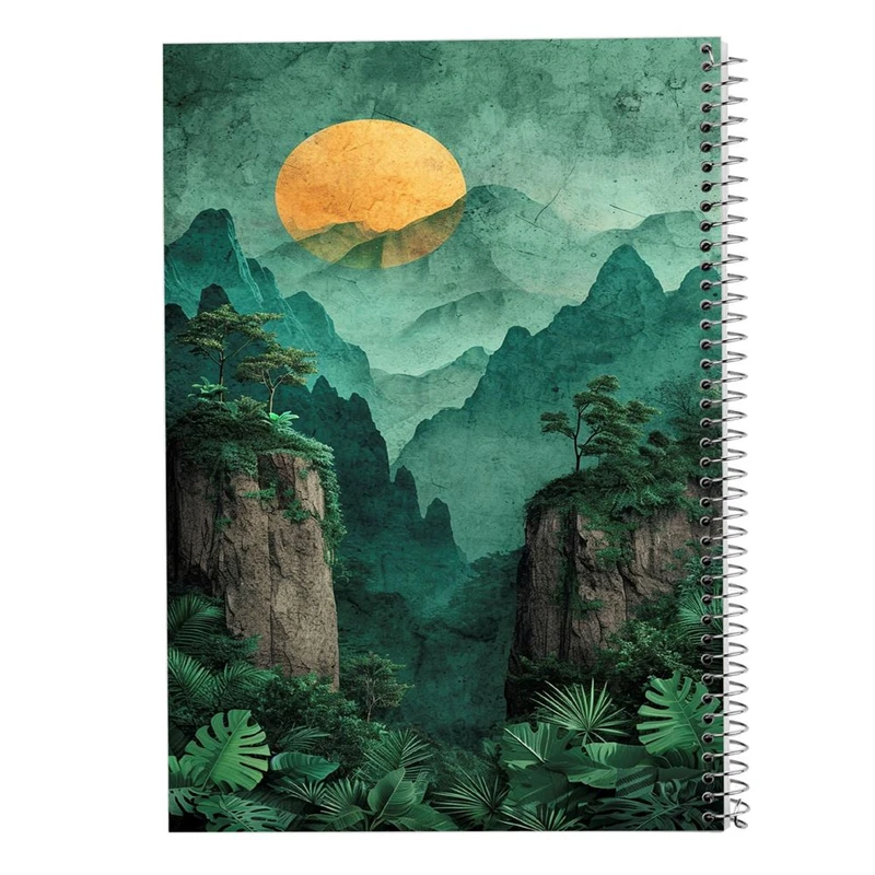 دفتر ژورنال نویسی 50 برگ مدوپد مدل نقطه ای طرح طبیعت کد DF15406