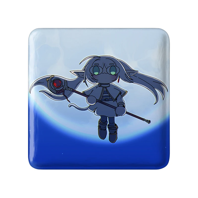 مگنت خندالو طرح انیمه فریرن (Frieren) مدل مربعی کد 33925