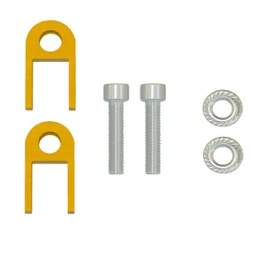  اسپیسر ارتفاع دهنده کمک موتور سیکلت زیزو مدل SML_YEL مناسب برای هوندا CDI مجموعه 6 عددی