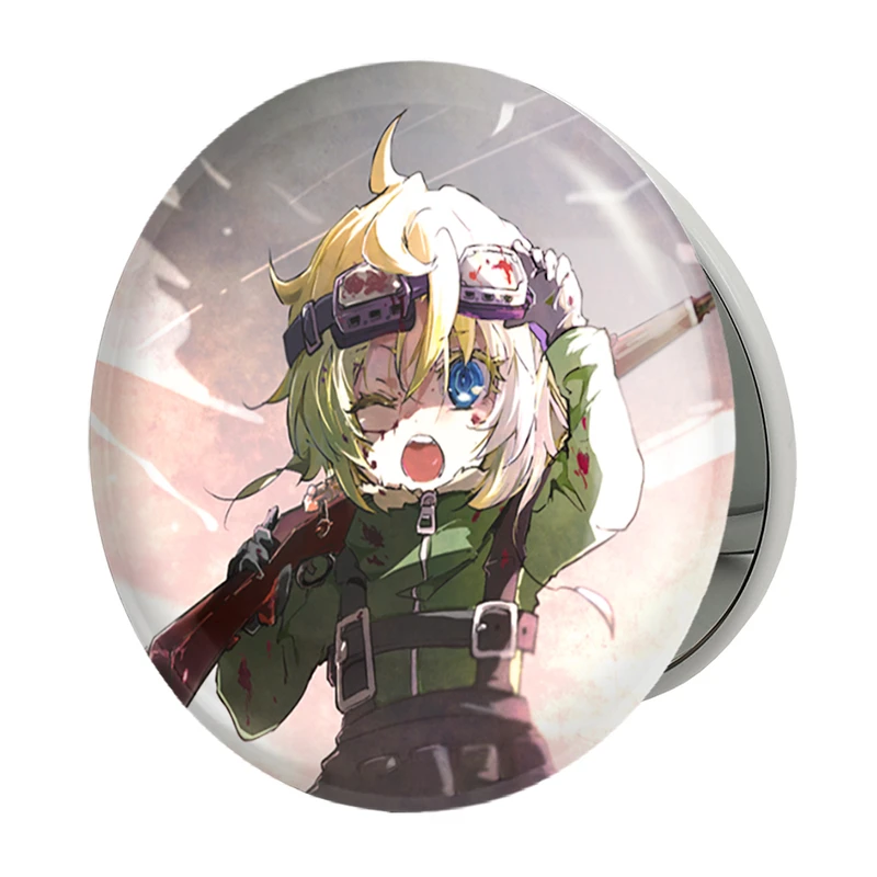 آینه جیبی خندالو طرح تانیا انیمه یوجو سنکی مدل تاشو کد 34664