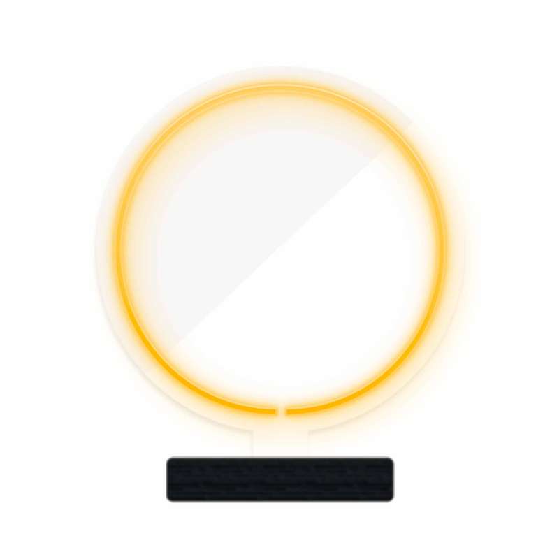چراغ رومیزی ریموت دار مدل CIRCLE-GL_YL-GLASS