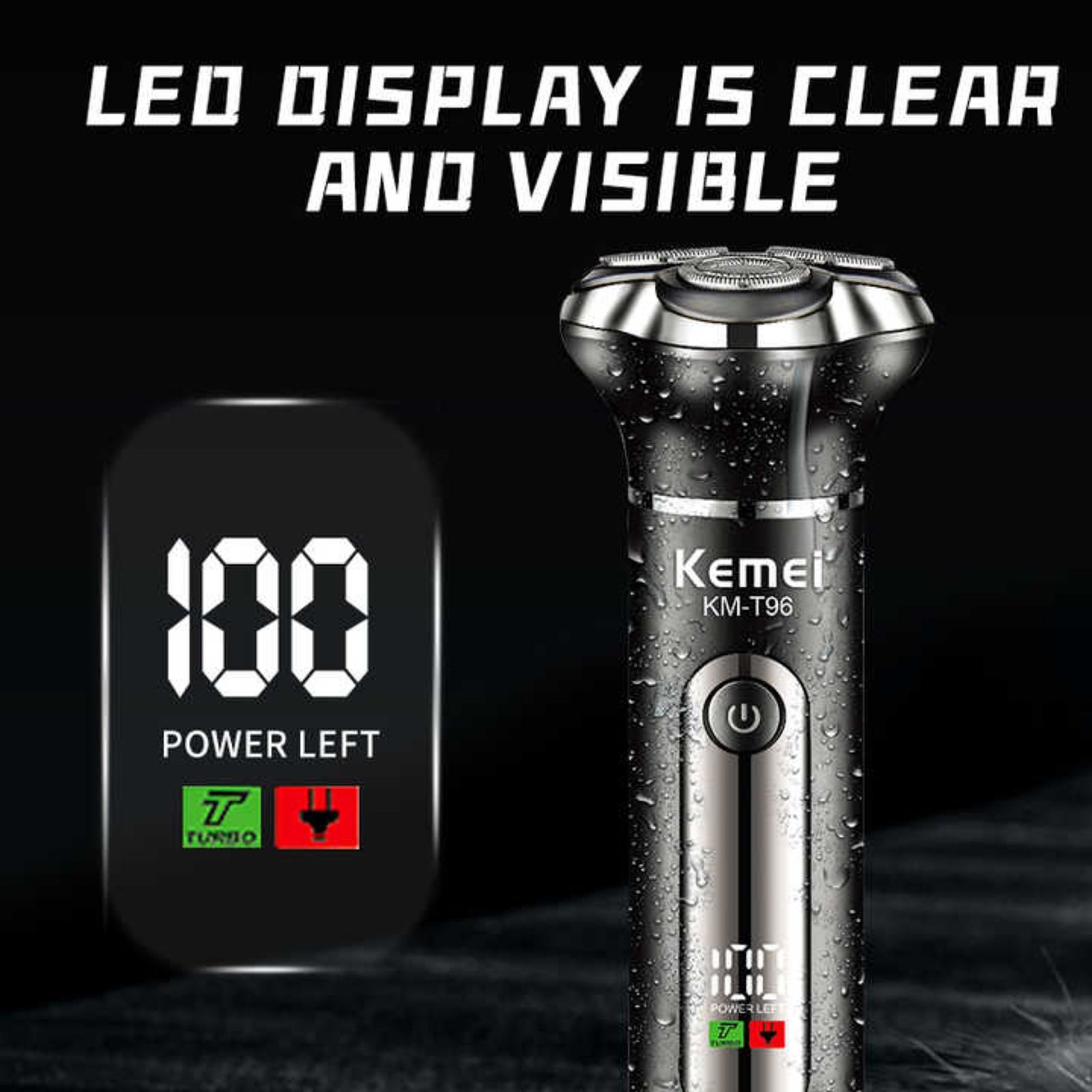 ست ماشین اصلاح موی صورت و بدن  شارژی کیمی مدل KM-T96 -  - 5