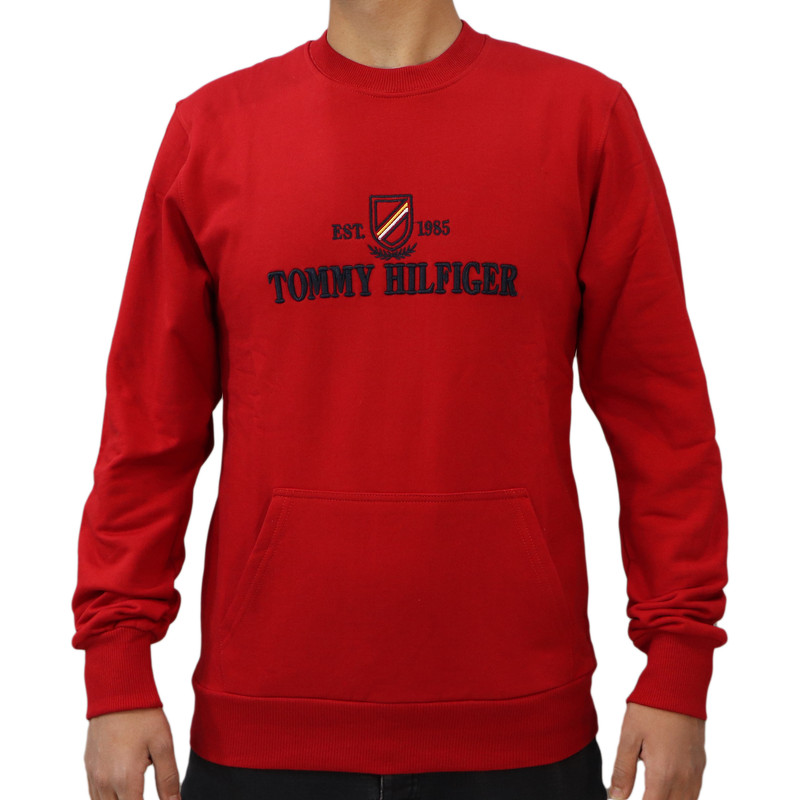 سویشرت مردانه مدل تو کرک کد 7173 رنگ قرمز