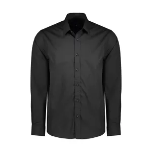 پیراهن آستین بلند مردانه پاتن جامه مدل 102721010263846 رنگ مشکی