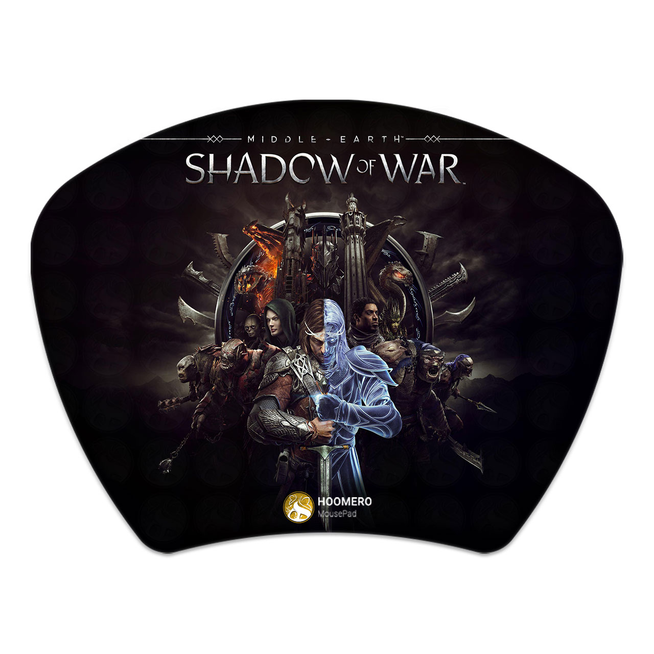 ماوس پد هومرو مدل MC497 طرح بازی Shadow of War سرزمین میانه