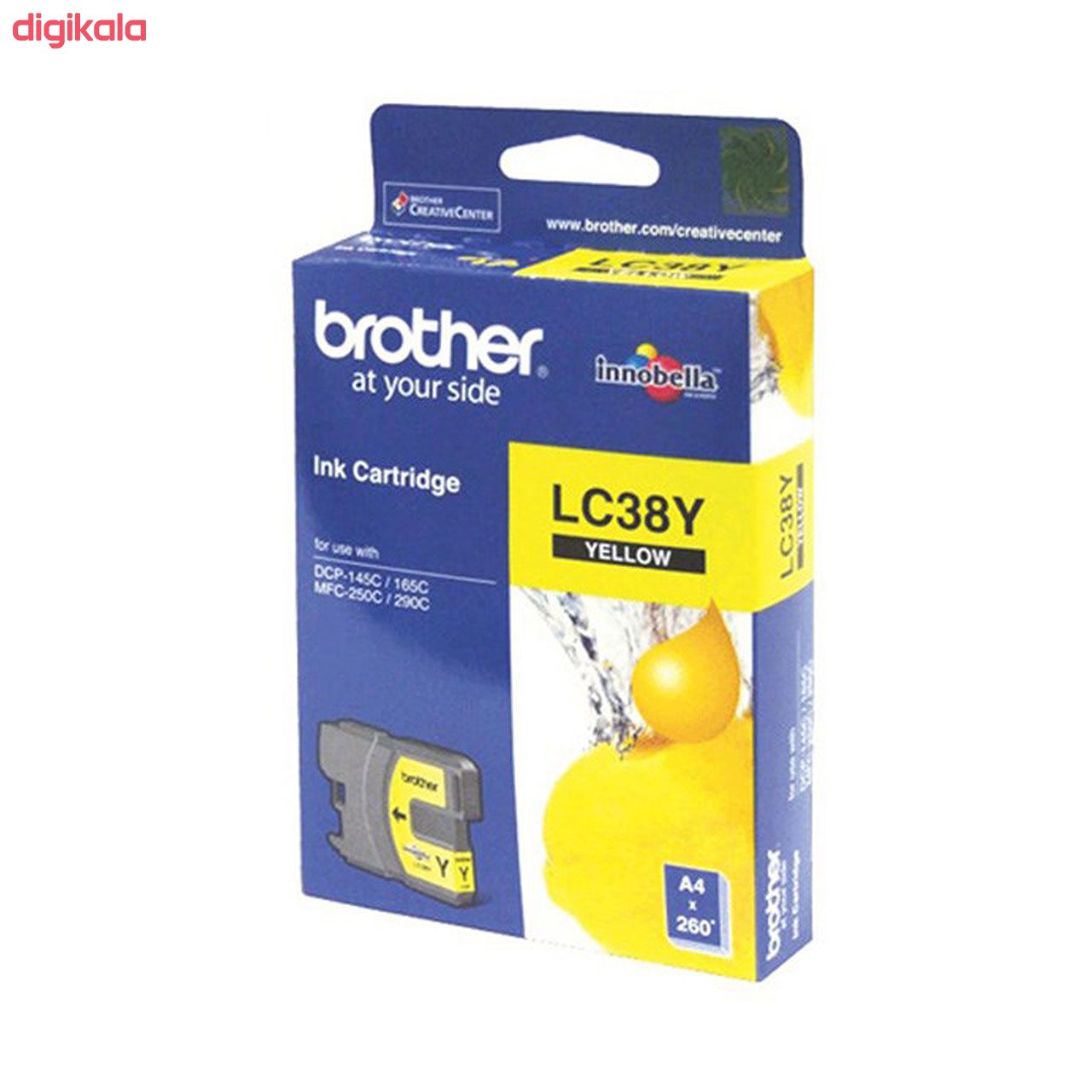 کارتریج پرینتر برادر LC38Y (زرد) main 1 1