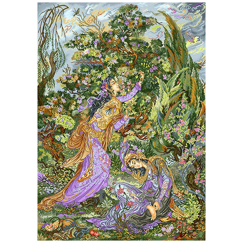 نخ و نقشه تابلوفرش مدل 2746