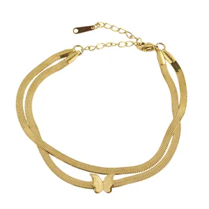 دستبند زنانه مدل پروانه کد AAD-135