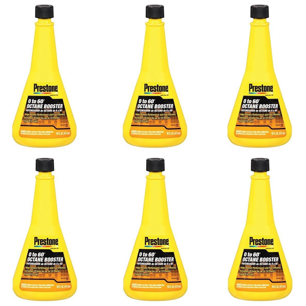 مکمل سوخت پرستون مدل Octane Booster 0 to 60 حجم 473 میلی لیتر بسته 6 عددی