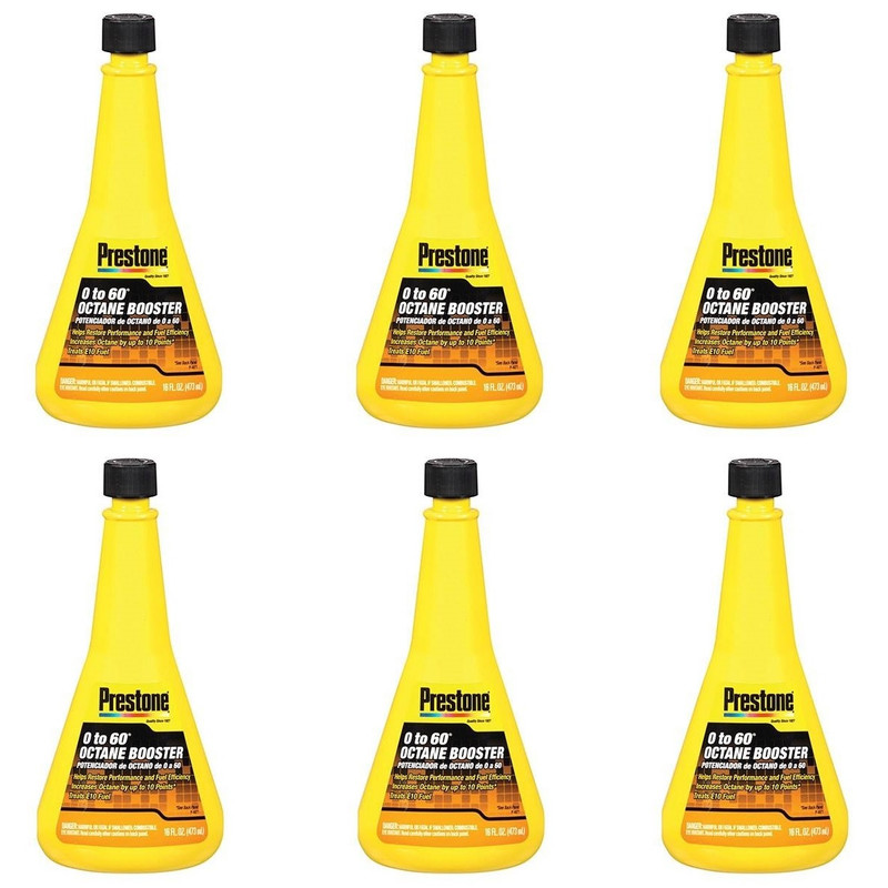  مکمل سوخت پرستون مدل Octane Booster 0 to 60 حجم 473 میلی لیتر بسته 6 عددی