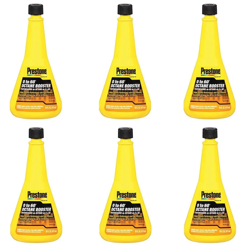 مکمل سوخت پرستون مدل Octane Booster 0 to 60 حجم 473 میلی لیتر بسته 6 عددی