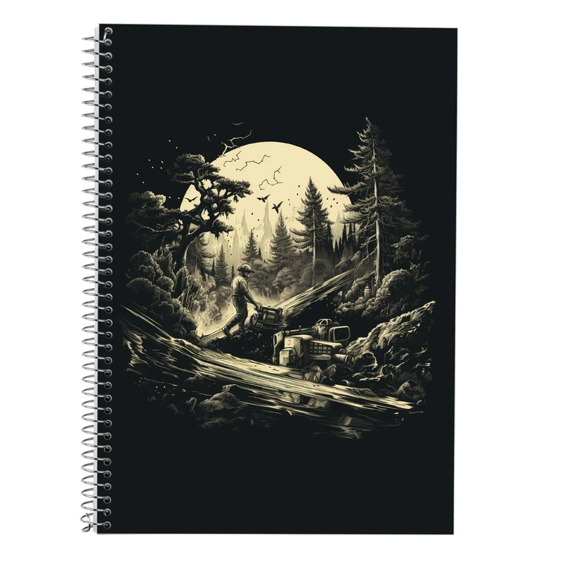 دفتر زبان 50 برگ مدوپد مدل دوخط طرح ChainSaw Man کد DF10900