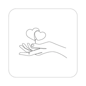 زیر لیوانی کاکتی طرح عاشقانه مدل mp36788