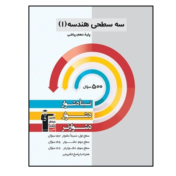 کتاب سه سطحی هندسه پایه دهم رشته ریاضی اثر جمعی از نویسندگان انتشارات قلم چی