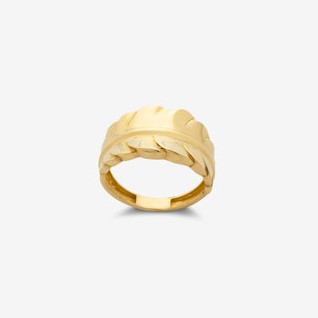 انگشتر طلا 18 عیار زنانه گلدم مدل R348001 سایز 53